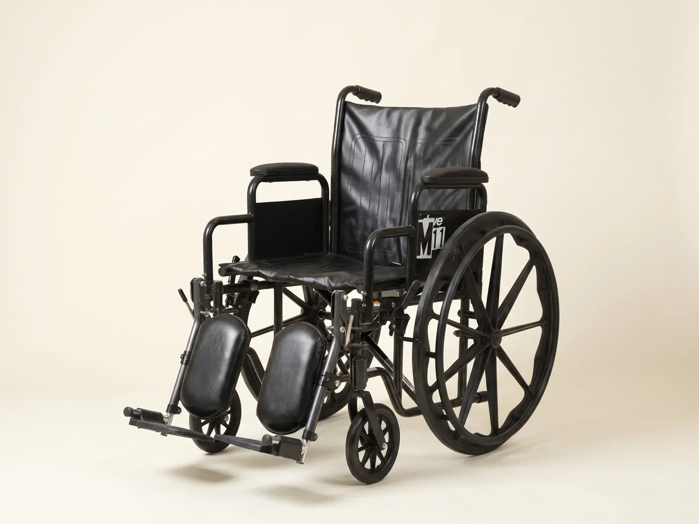 Push wheelchair with leg rests